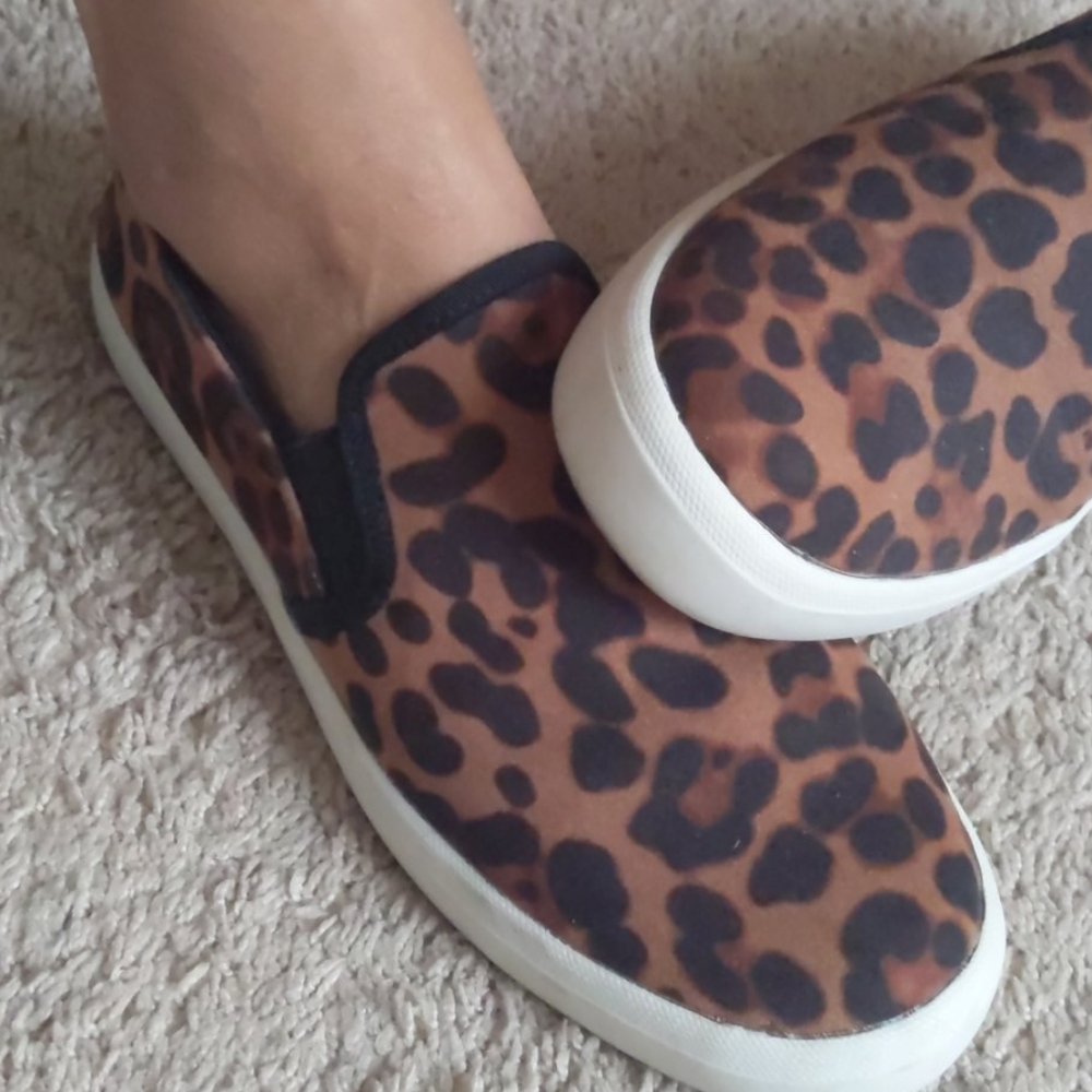 Leopard (cheetah) slip on shoes